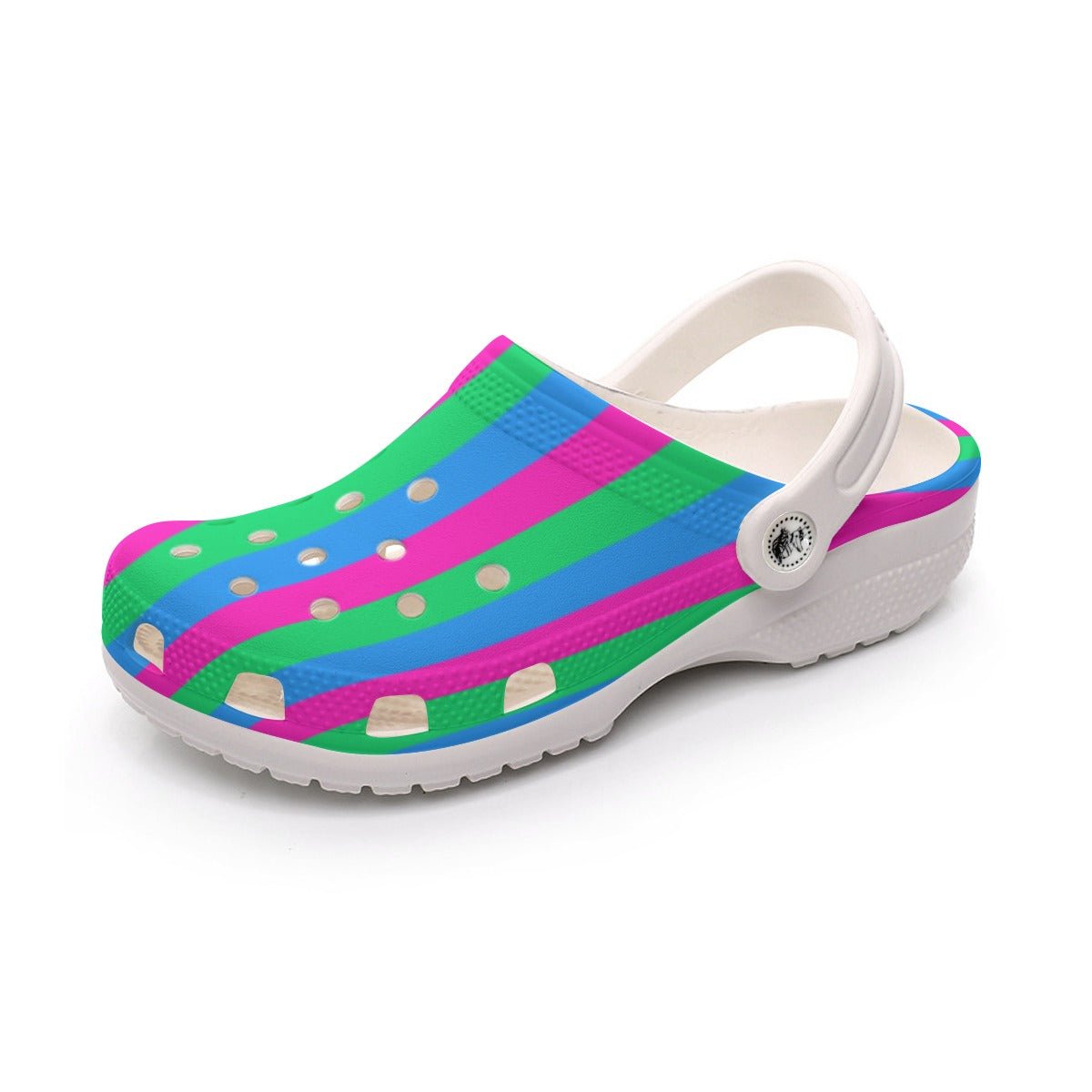 DQM - Polysexual Flag Unisex Clog Sandals - dragqueenmerch