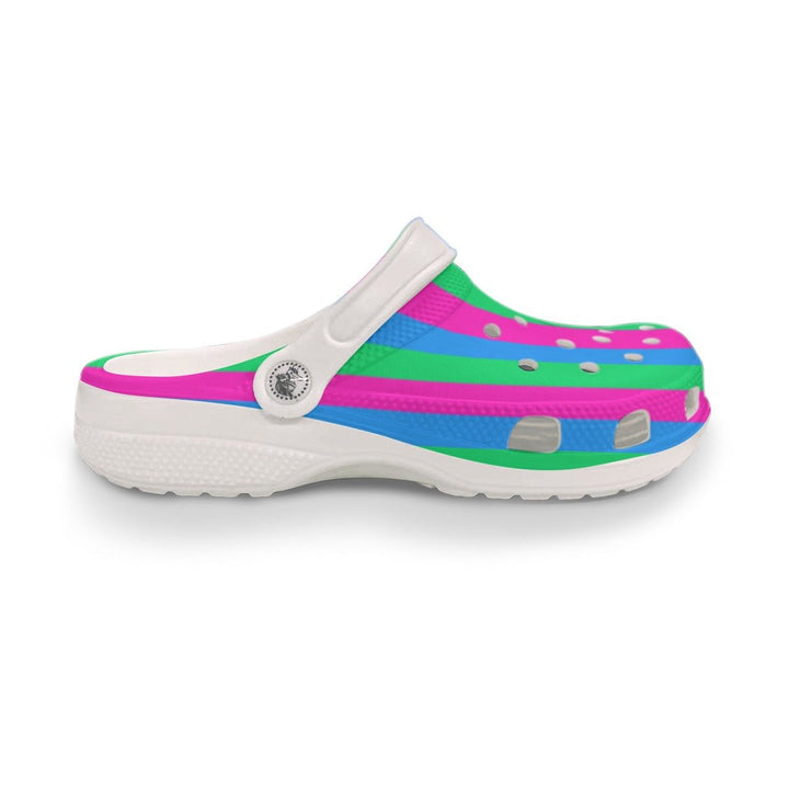 DQM - Polysexual Flag Unisex Clog Sandals - dragqueenmerch