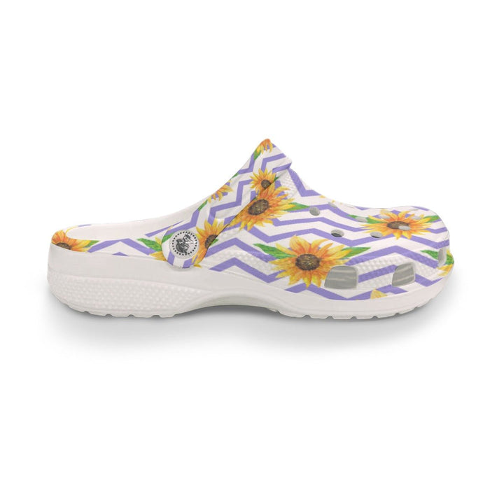 DQM - Sunflower Pattern Unisex Clog Sandals - dragqueenmerch