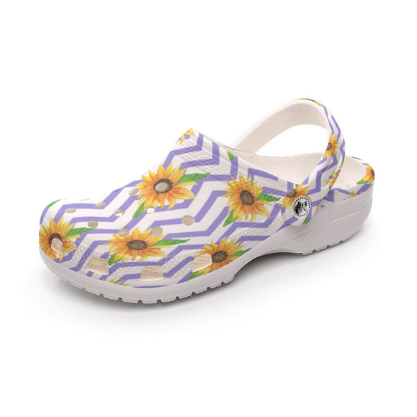 DQM - Sunflower Pattern Unisex Clog Sandals - dragqueenmerch