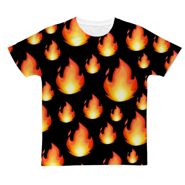 DQM "THAT'S FIRE" EMOJI COLLECTION ALL OVER PRINT T-SHIRT