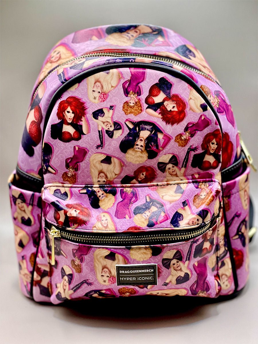 DQM X HYPER iCONiC. Alaska Retro Collage Mini Backpack - dragqueenmerch