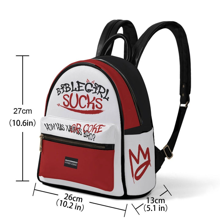 DQM X HYPER iCONiC. BibleGirl Sucks Mini Backpack - dragqueenmerch