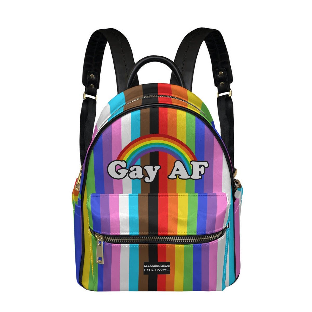 DQM X HYPER iCONiC. GAY AF Pride Mini Backpack - dragqueenmerch