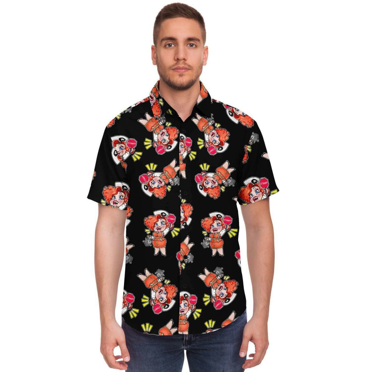 Eureka O'Hara "STAWP" Camp Shirt - dragqueenmerch