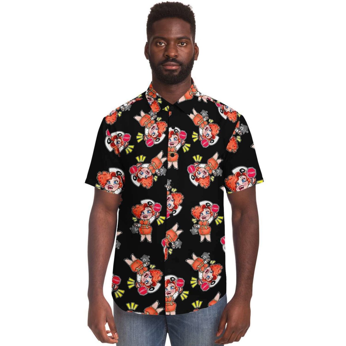 Eureka O'Hara "STAWP" Camp Shirt - dragqueenmerch