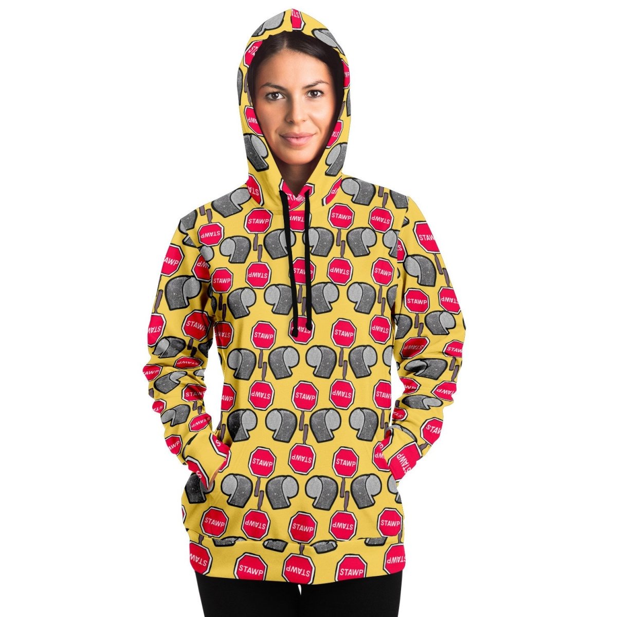 Eureka O'Hara "Stawp Pattern" All Over Print Hoodie - dragqueenmerch