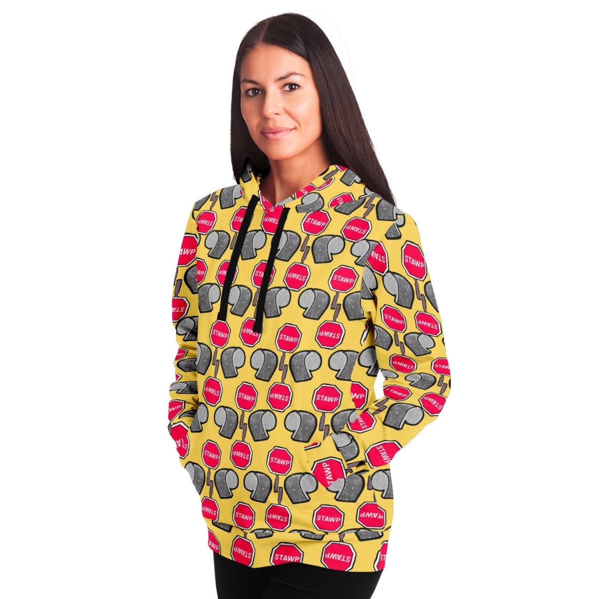 Eureka O'Hara "Stawp Pattern" All Over Print Hoodie - dragqueenmerch