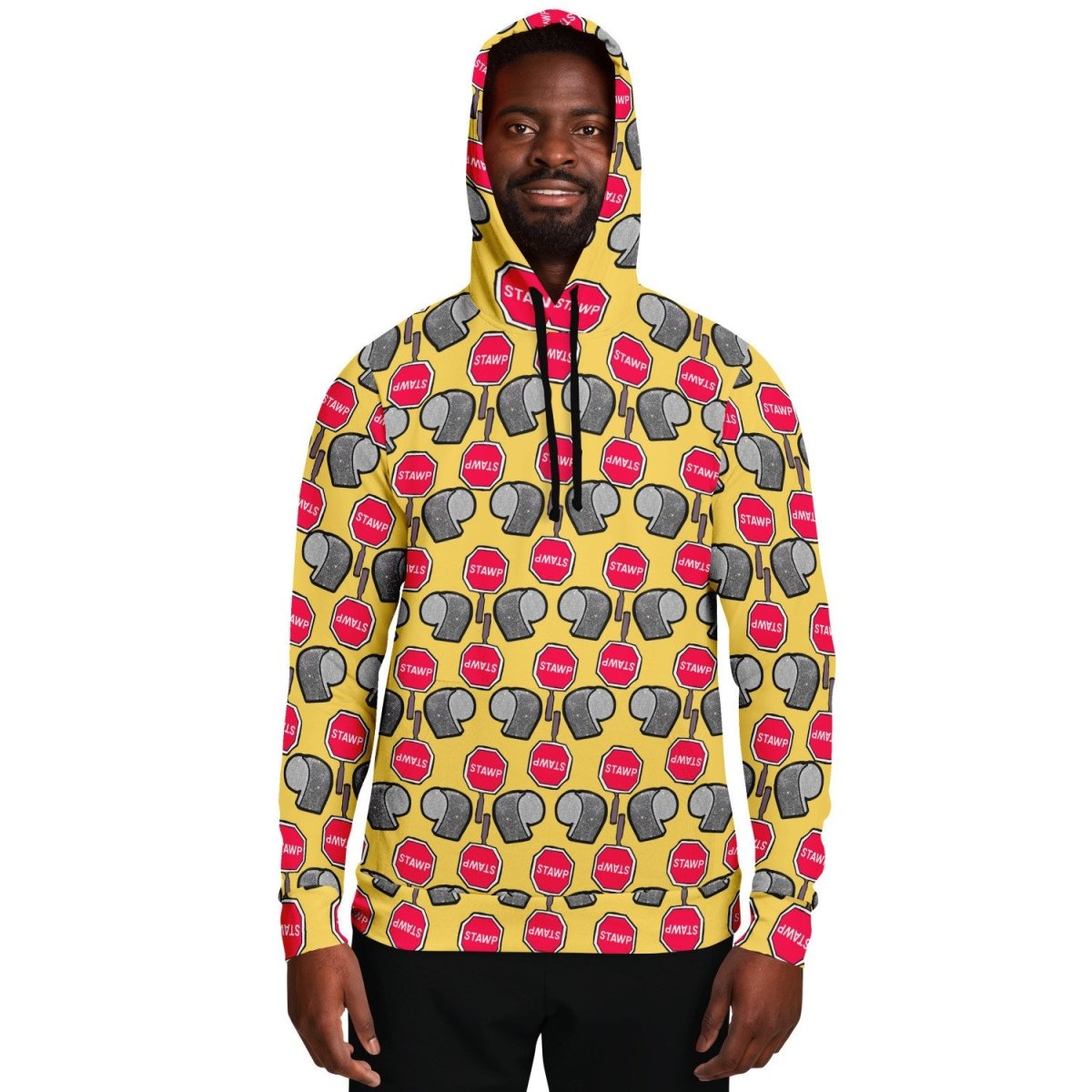 Eureka O'Hara "Stawp Pattern" All Over Print Hoodie - dragqueenmerch
