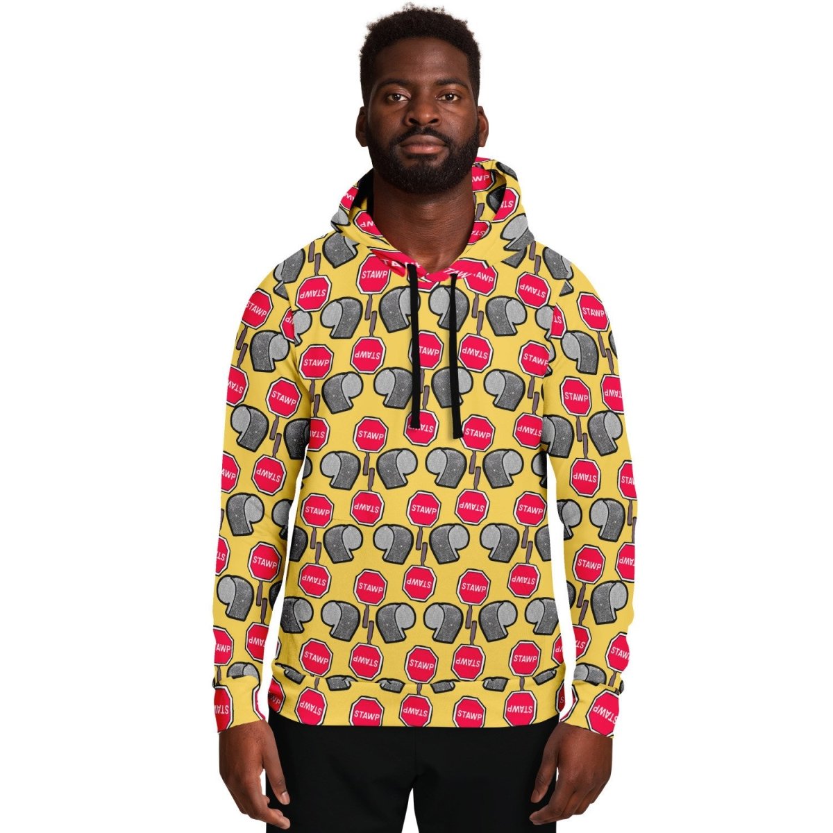 Eureka O'Hara "Stawp Pattern" All Over Print Hoodie - dragqueenmerch