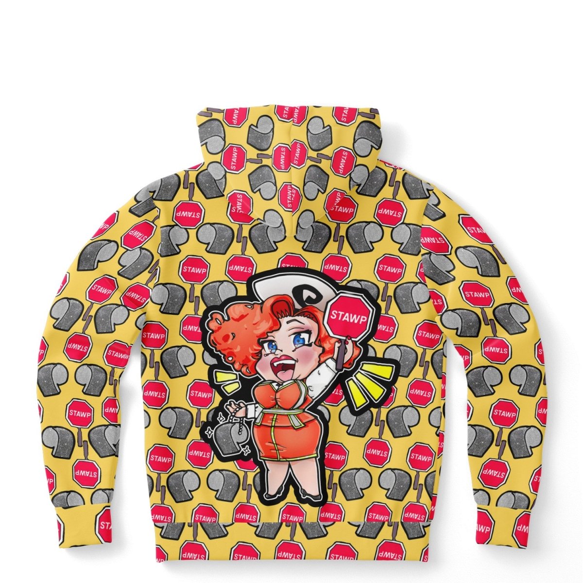 Eureka O'Hara "Stawp Pattern" All Over Print Hoodie - dragqueenmerch