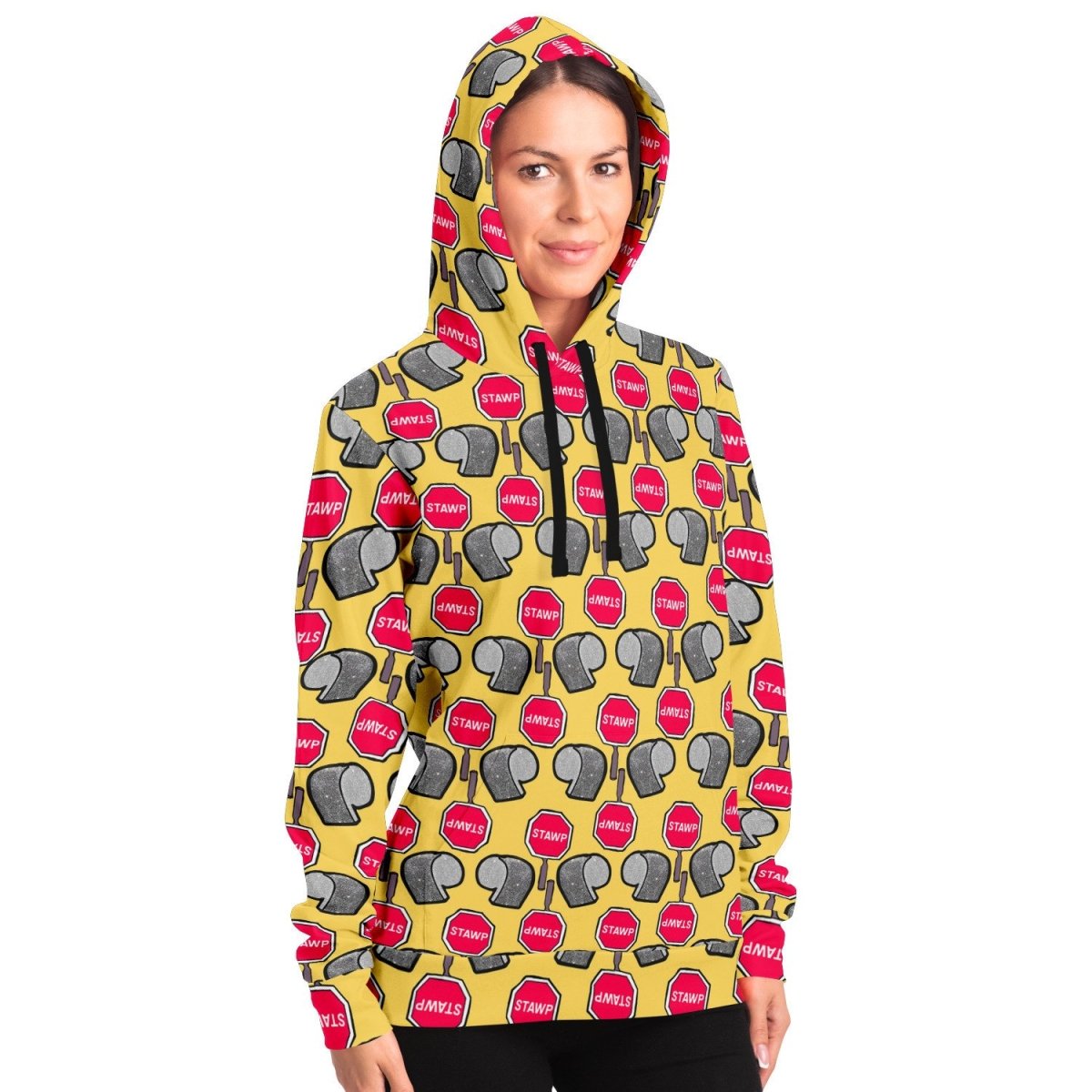 Eureka O'Hara "Stawp Pattern" All Over Print Hoodie - dragqueenmerch