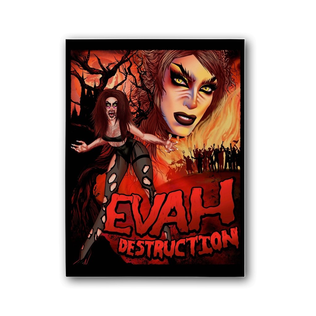 Evah Destruction - Gates of Hell Canvas Print - dragqueenmerch