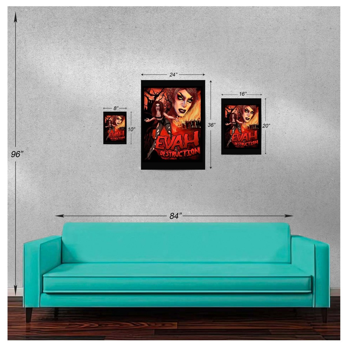 Evah Destruction - Gates of Hell Poster - dragqueenmerch