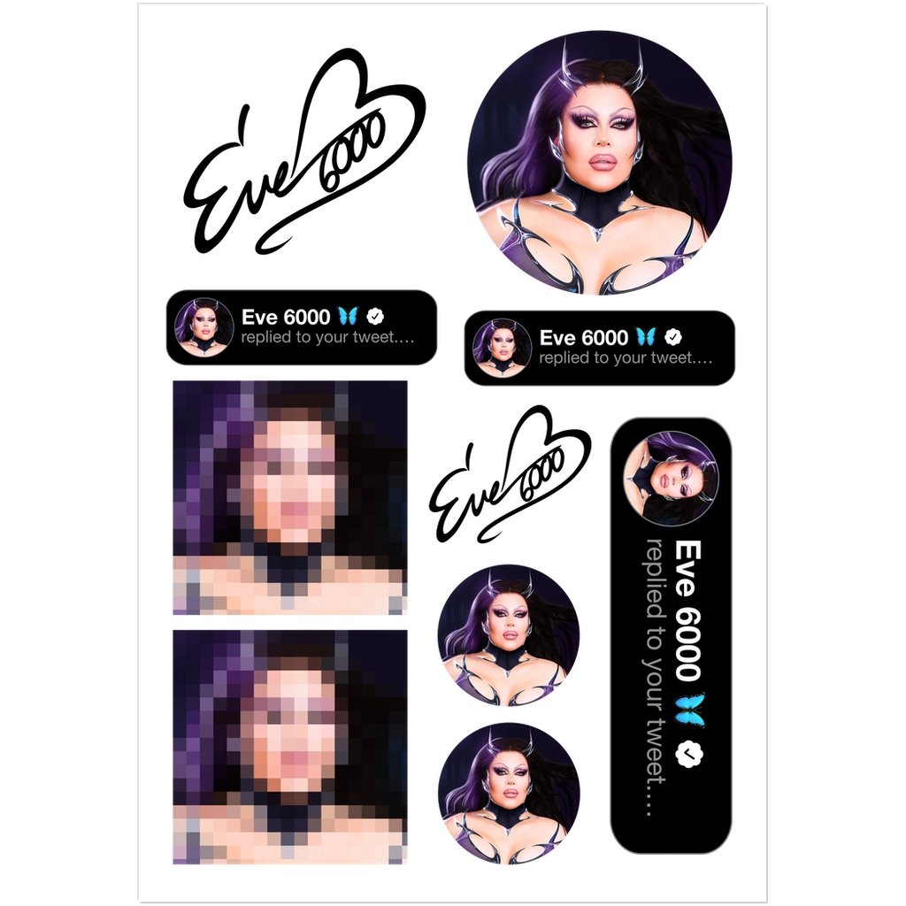 Eve 6000 - Asst # 2 Kiss Cut Stickers - dragqueenmerch