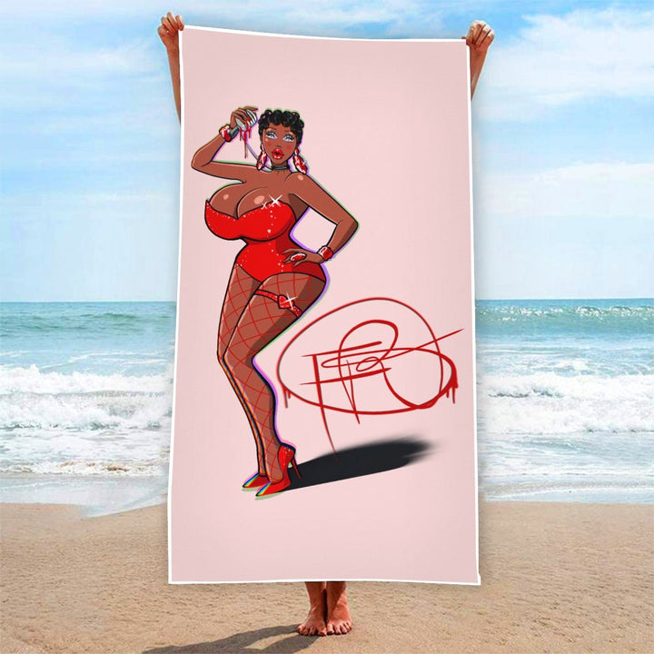 Fantasia Royale Gaga - Betty Boop Beach Towel - dragqueenmerch