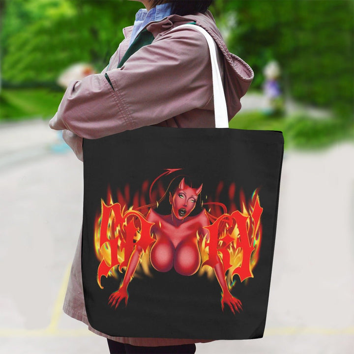 Fantasia Royale Gaga Spooky Canvas Tote - dragqueenmerch