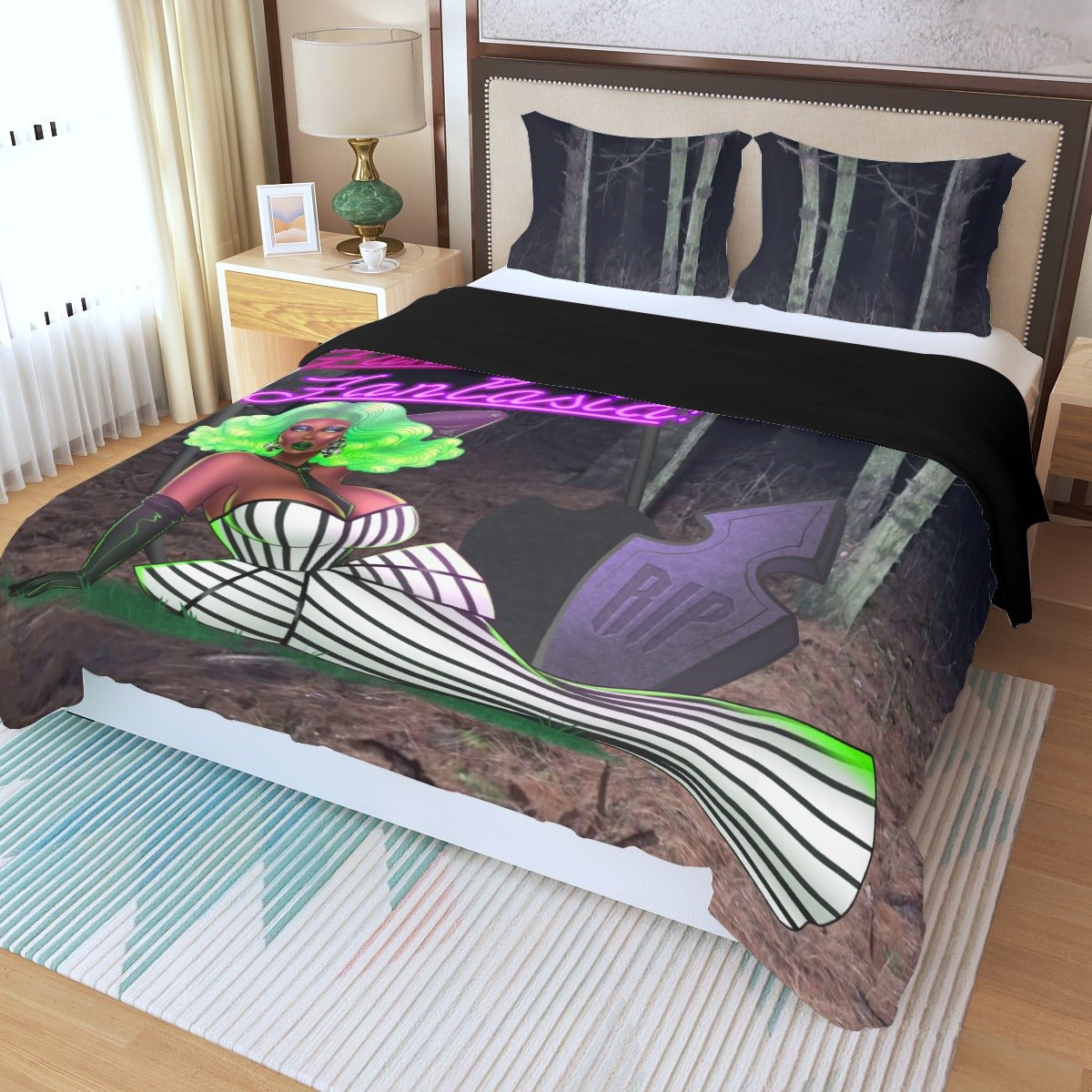 Fantasia Royale Gaga - Where Is The Body 3 Piece Duvet Set - dragqueenmerch