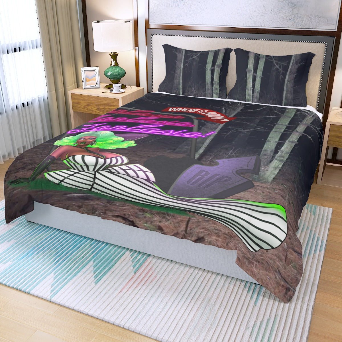 Fantasia Royale Gaga - Where Is The Body 3 Piece Duvet Set - dragqueenmerch