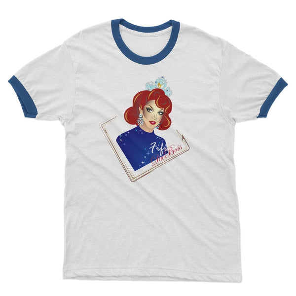 FIFI DUBOIS SPORTY Adult Ringer T-Shirt - dragqueenmerch