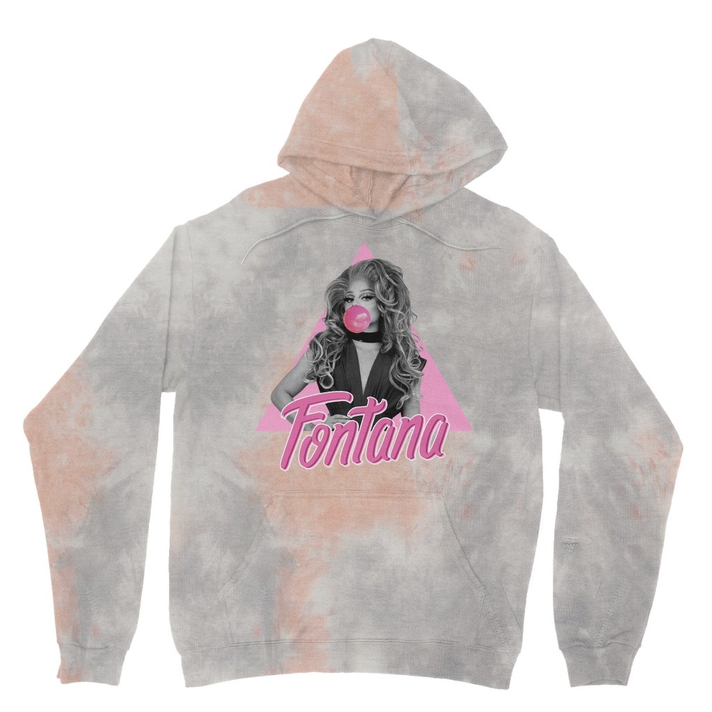 Fontana - Bubblegum Tie Dye Hoodie - dragqueenmerch