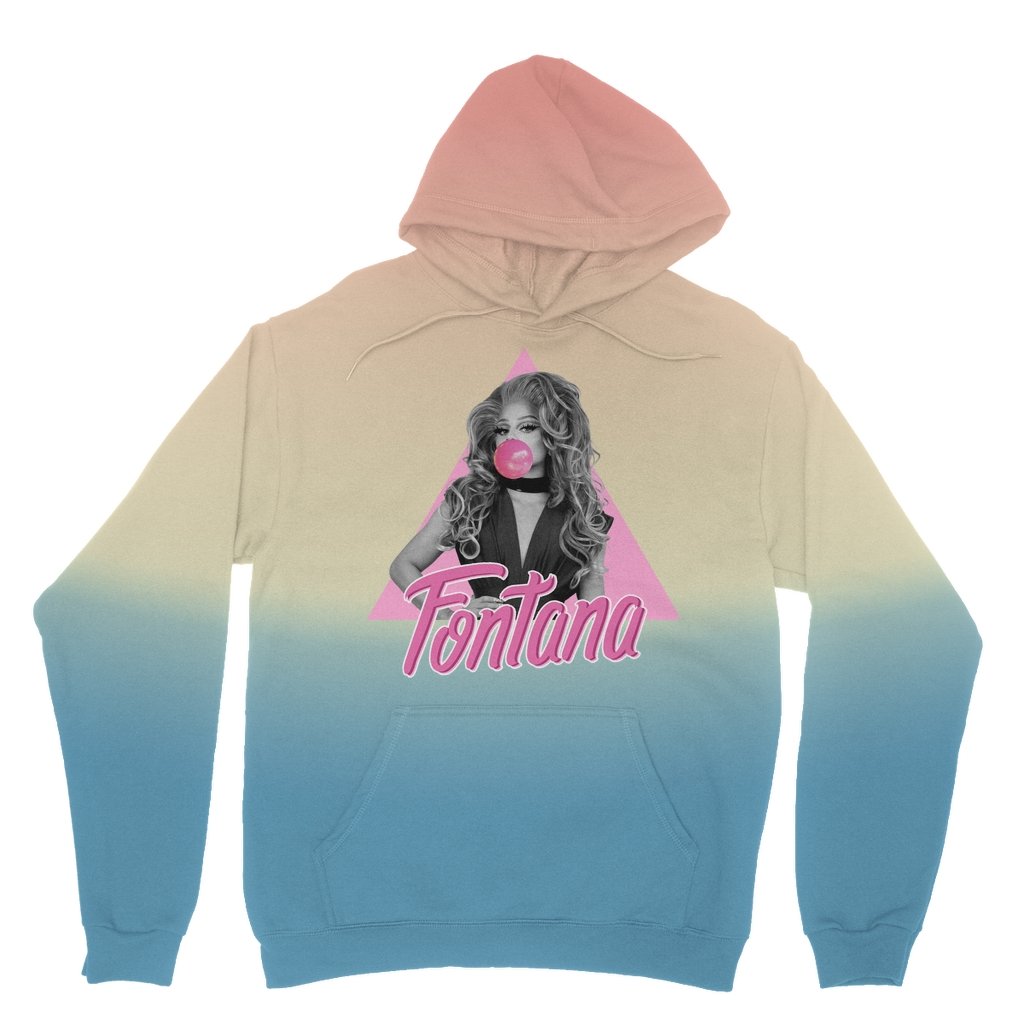 Fontana - Bubblegum Tie Dye Hoodie - dragqueenmerch