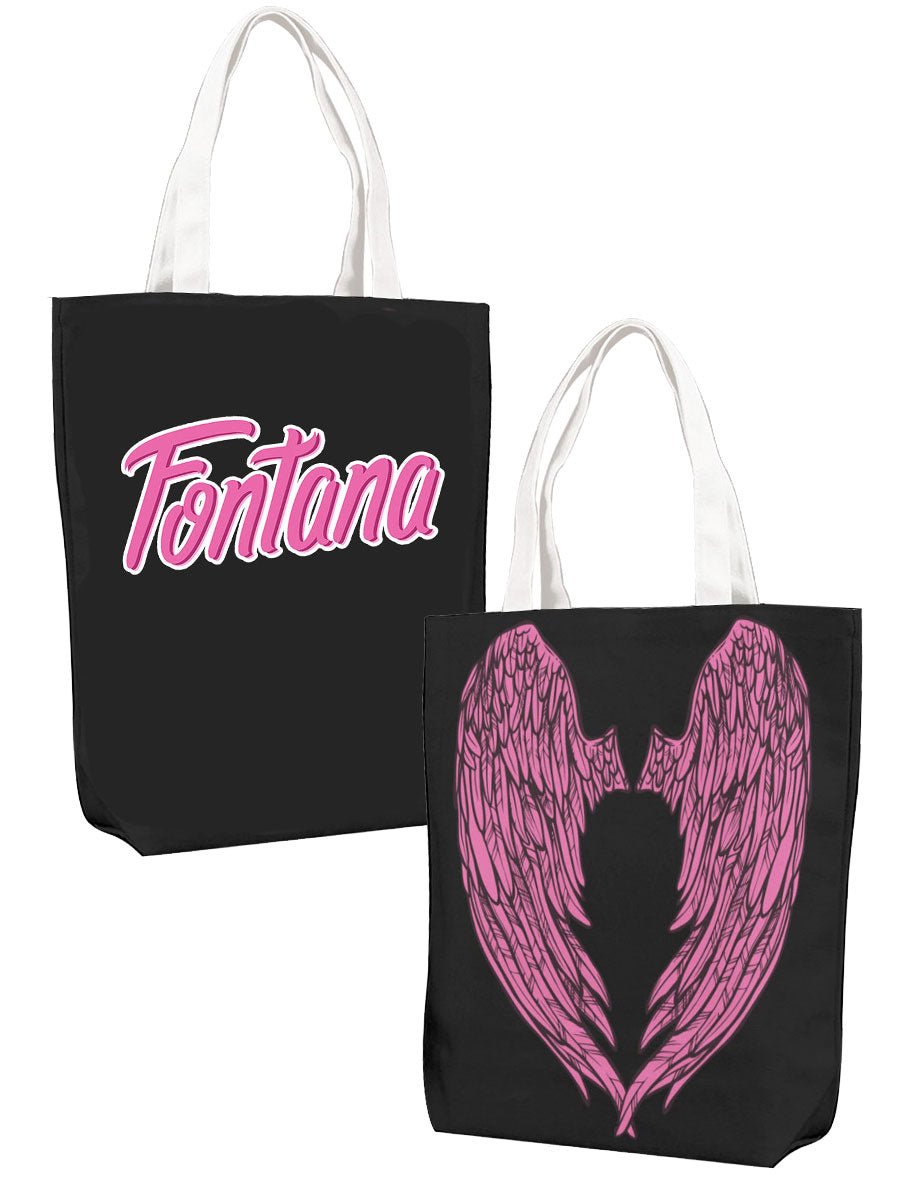 Fontana - Winged Angel Jumbo Canvas Tote Bag - dragqueenmerch