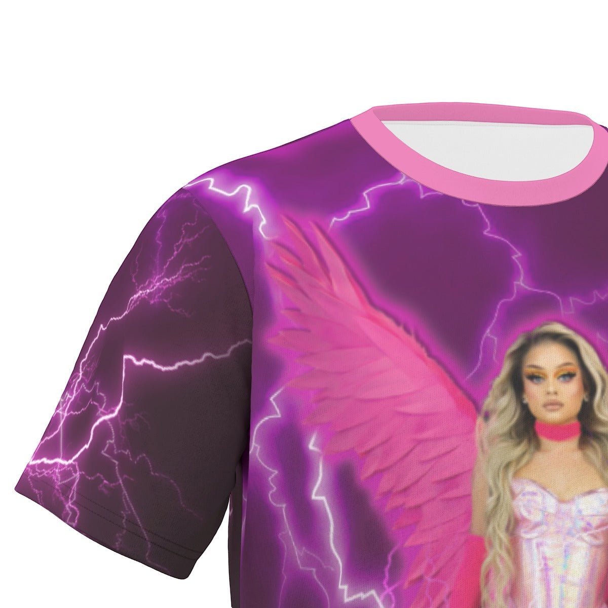 Fontana - Winged Lightning All-Over Print T-Shirt - dragqueenmerch