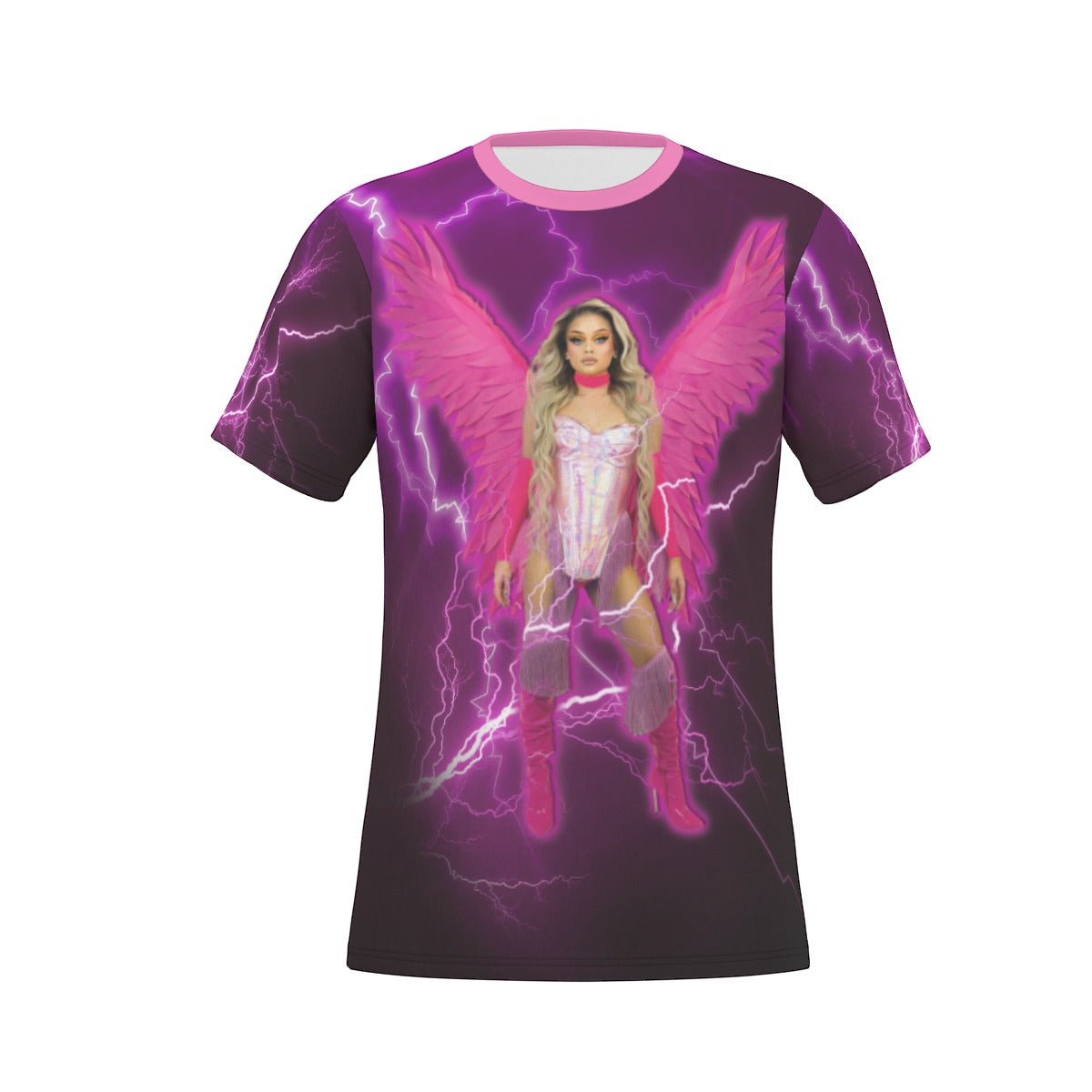 Fontana - Winged Lightning All-Over Print T-Shirt - dragqueenmerch