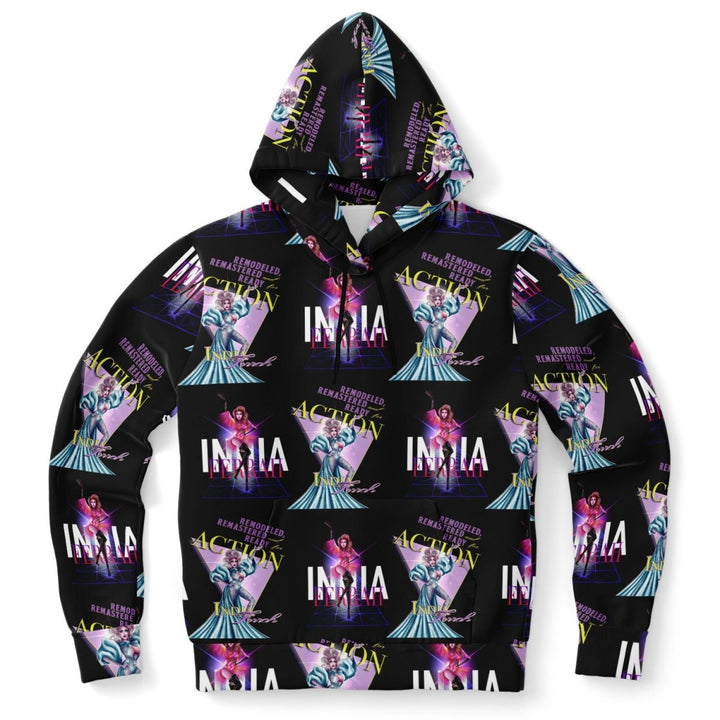 India Ferrah - Action Collage All Over Print Hoodie - dragqueenmerch