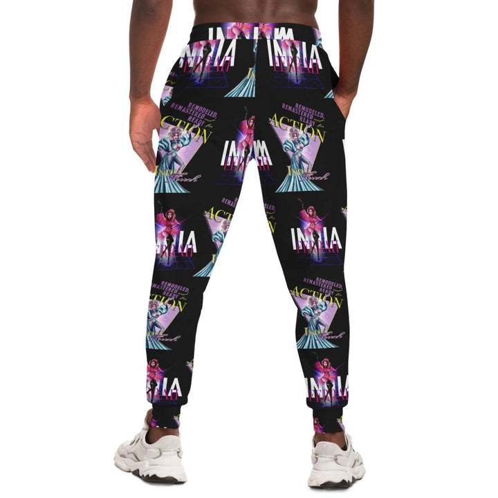 India Ferrah - Action Collage All Over Print Jogger - dragqueenmerch