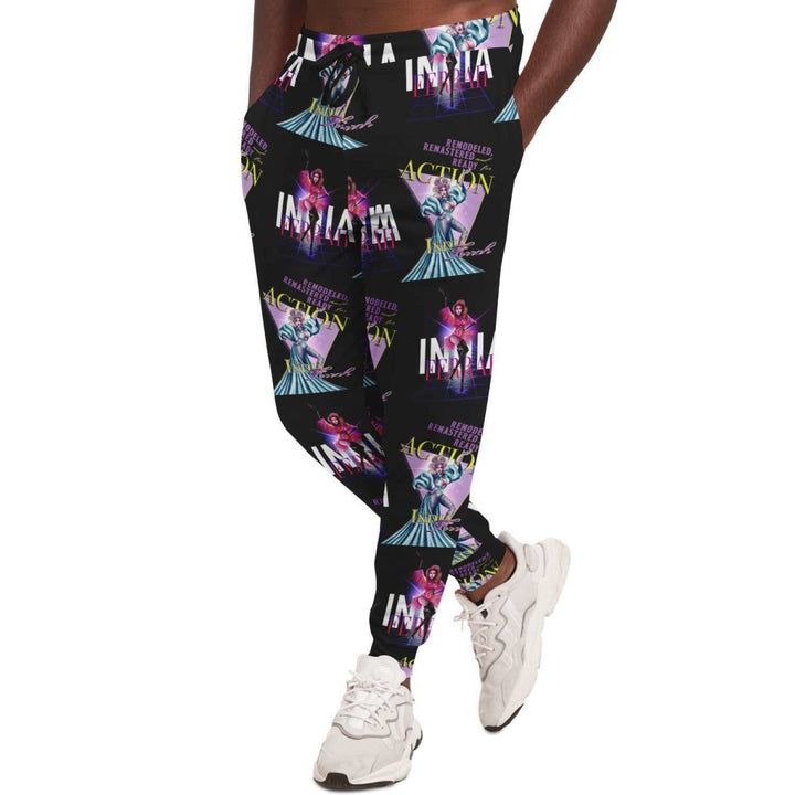 India Ferrah - Action Collage All Over Print Jogger - dragqueenmerch