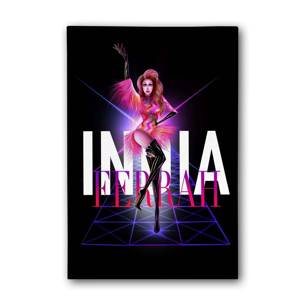 India Ferrah - Contact Sport Canvas Print - dragqueenmerch