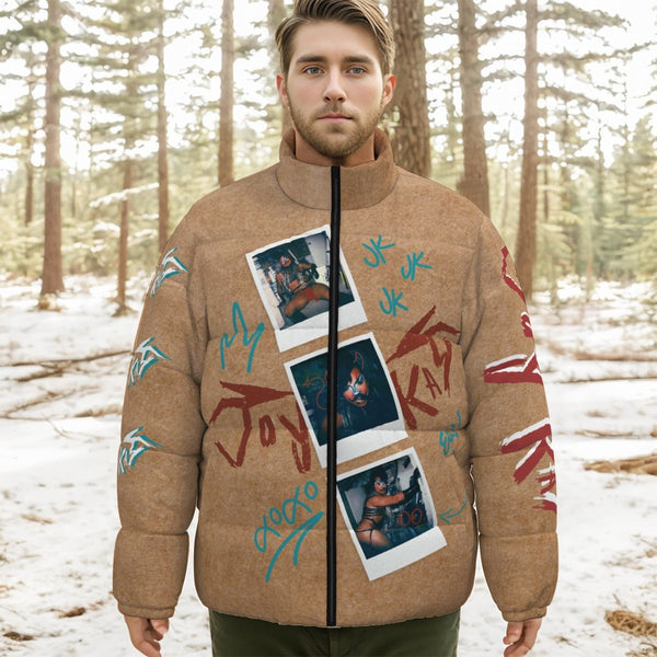 Jay Kay - Polaroid Logo Stand Collar Down Jacket - dragqueenmerch