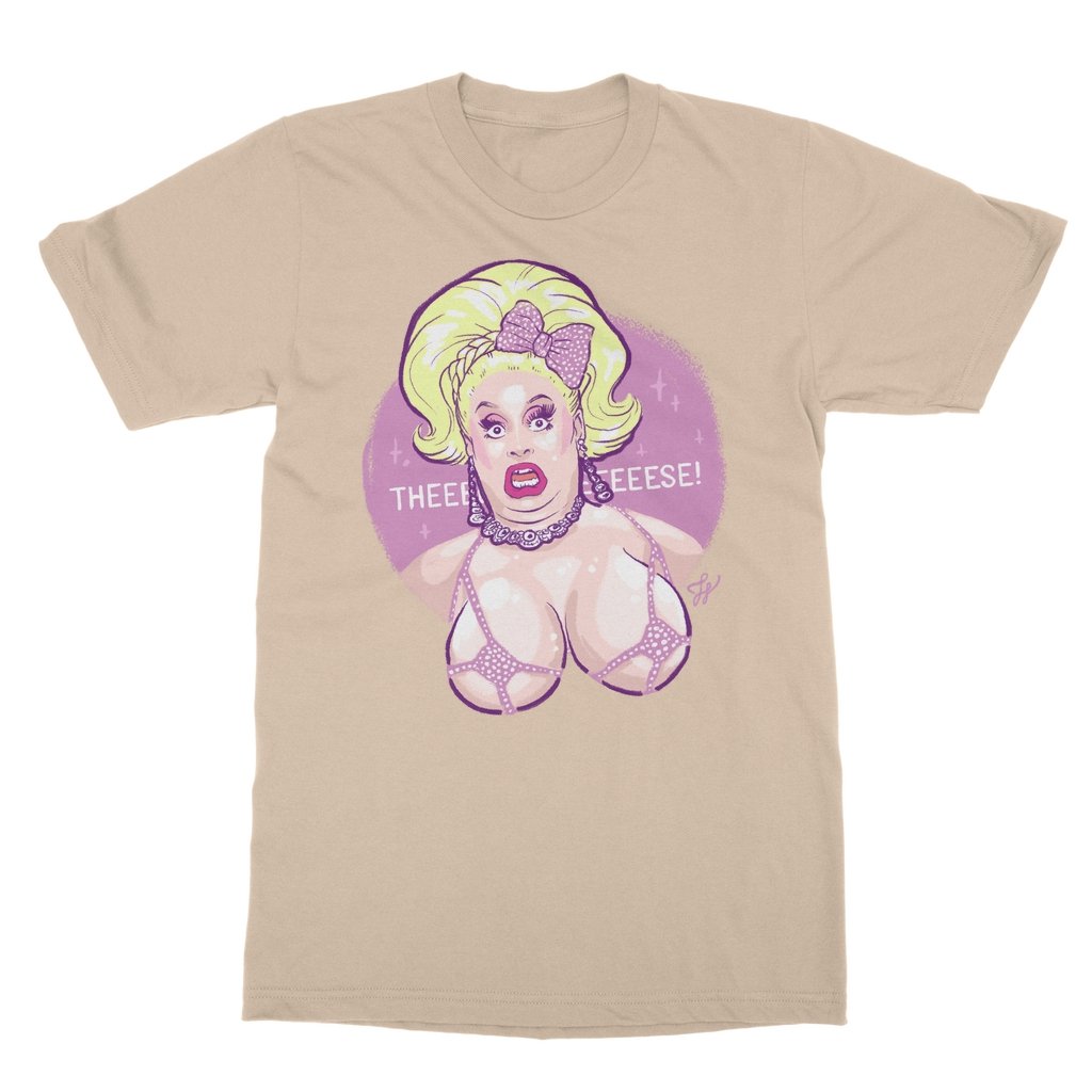 Jaymes Mansfield - Theeeeeeese T-Shirt - dragqueenmerch