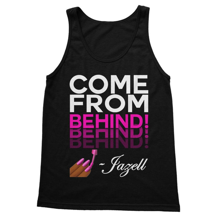 JAZELL - COME FROM BEHIND - TANK TOP - dragqueenmerch