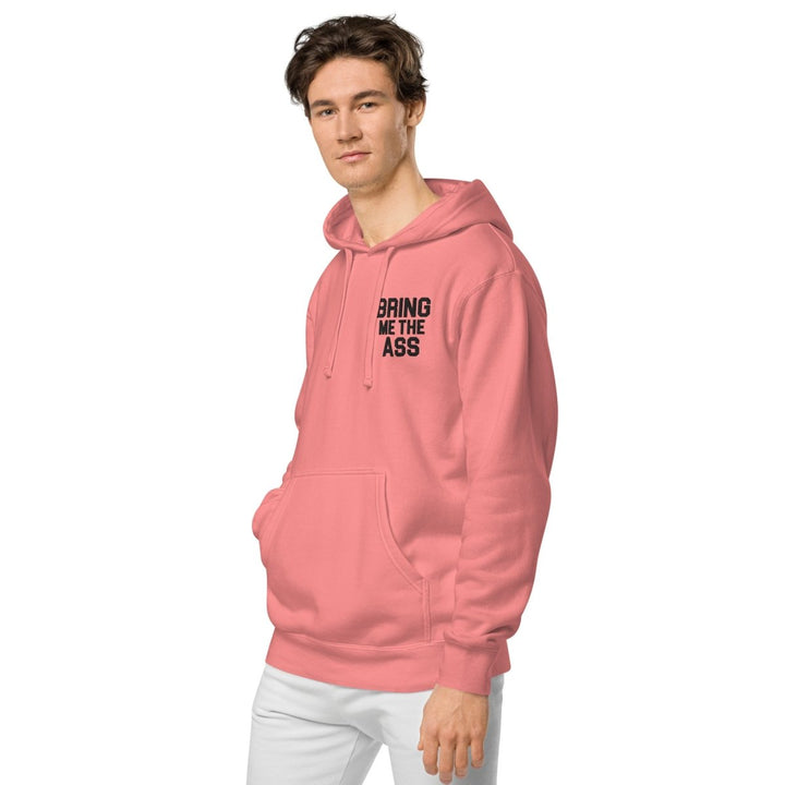 Jessica Wild - Bring me the Ass Embroidered Pink Vintage Wash Hoodie - dragqueenmerch