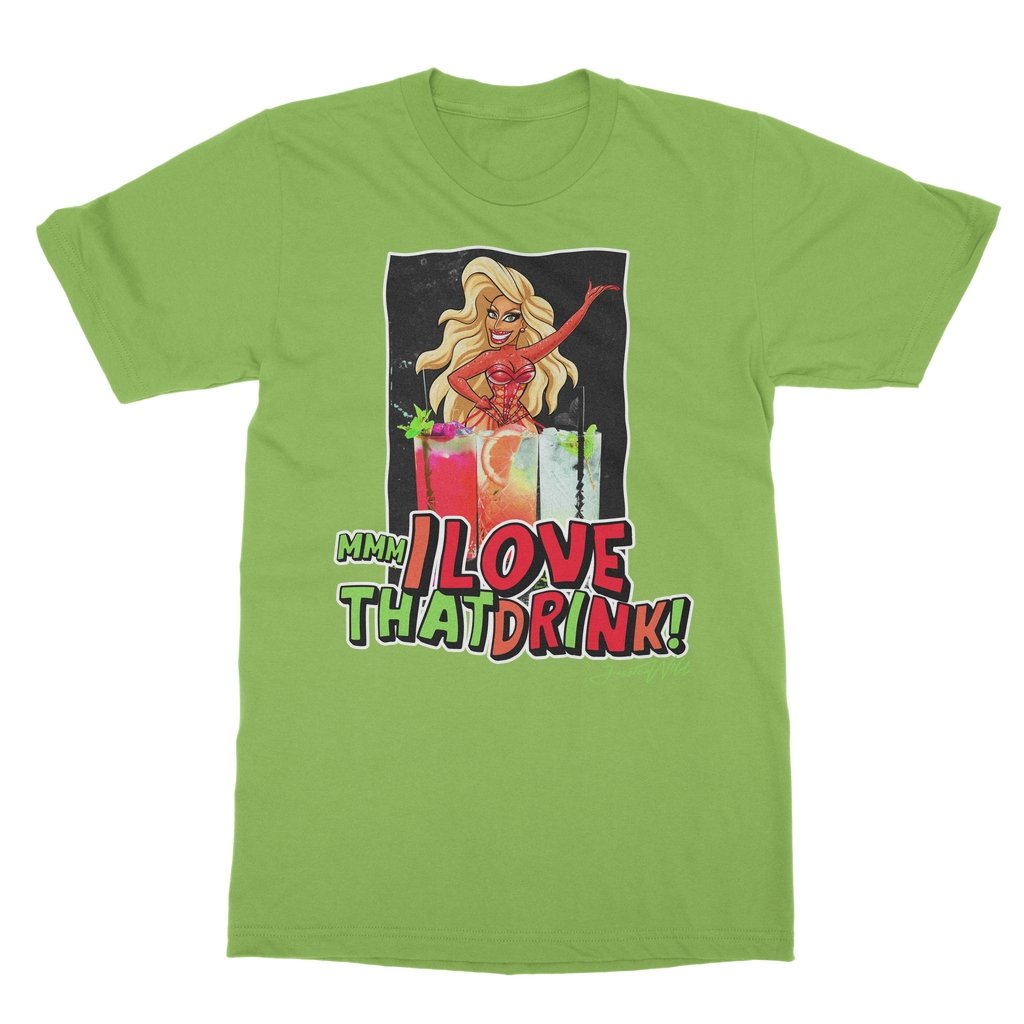 Jessica Wild - Mmm I Love that Drink T-Shirt - dragqueenmerch