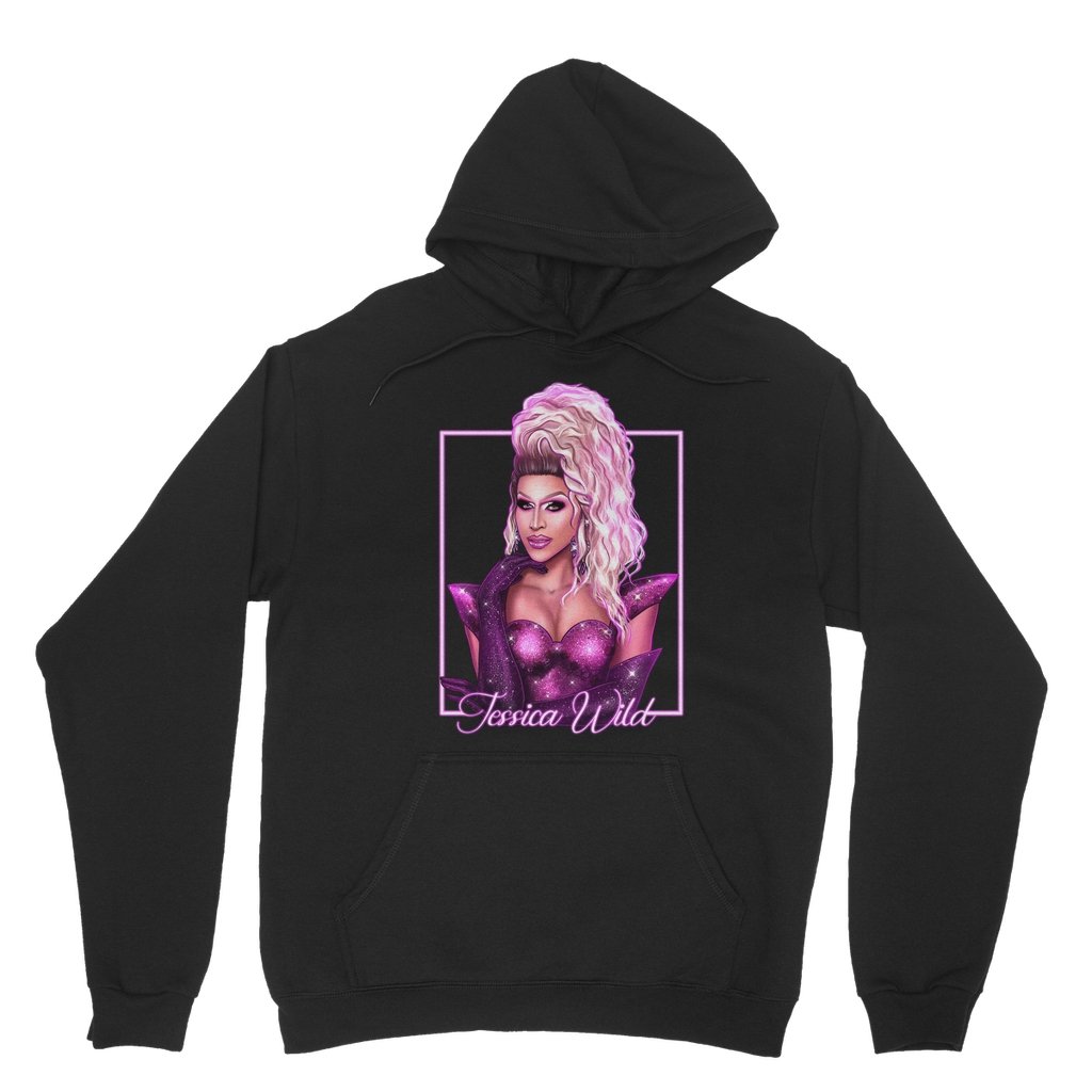 Jessica Wild - Purple Dress Hoodie - dragqueenmerch