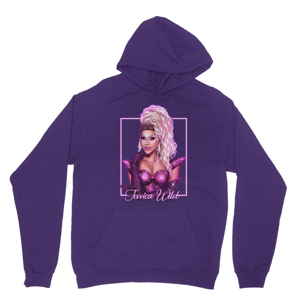 Jessica Wild - Purple Dress Hoodie - dragqueenmerch