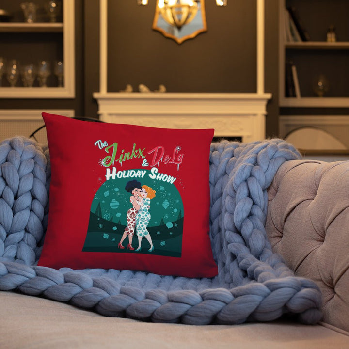 Jinkx and Dela Hug Throw Pillow - dragqueenmerch