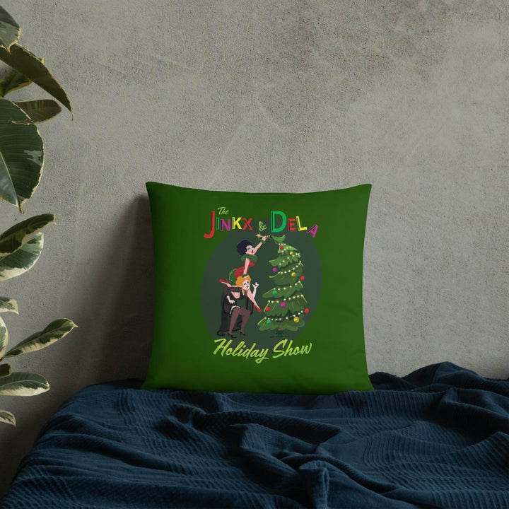 Jinkx and Dela - Tree Throw Pillow - dragqueenmerch