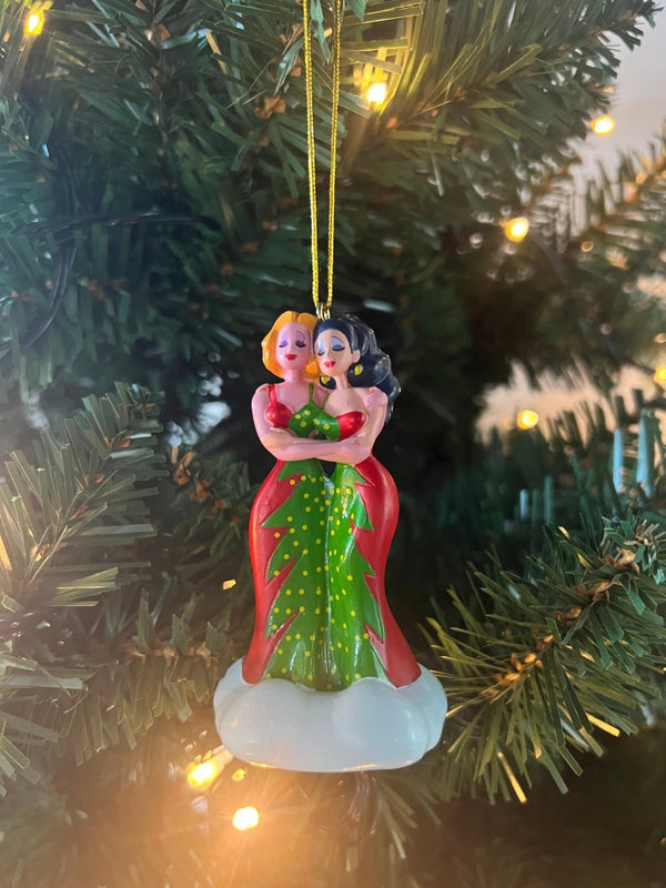 Jinkx & Dela Holiday Show - Looking at The Lights Christmas Ornament - dragqueenmerch