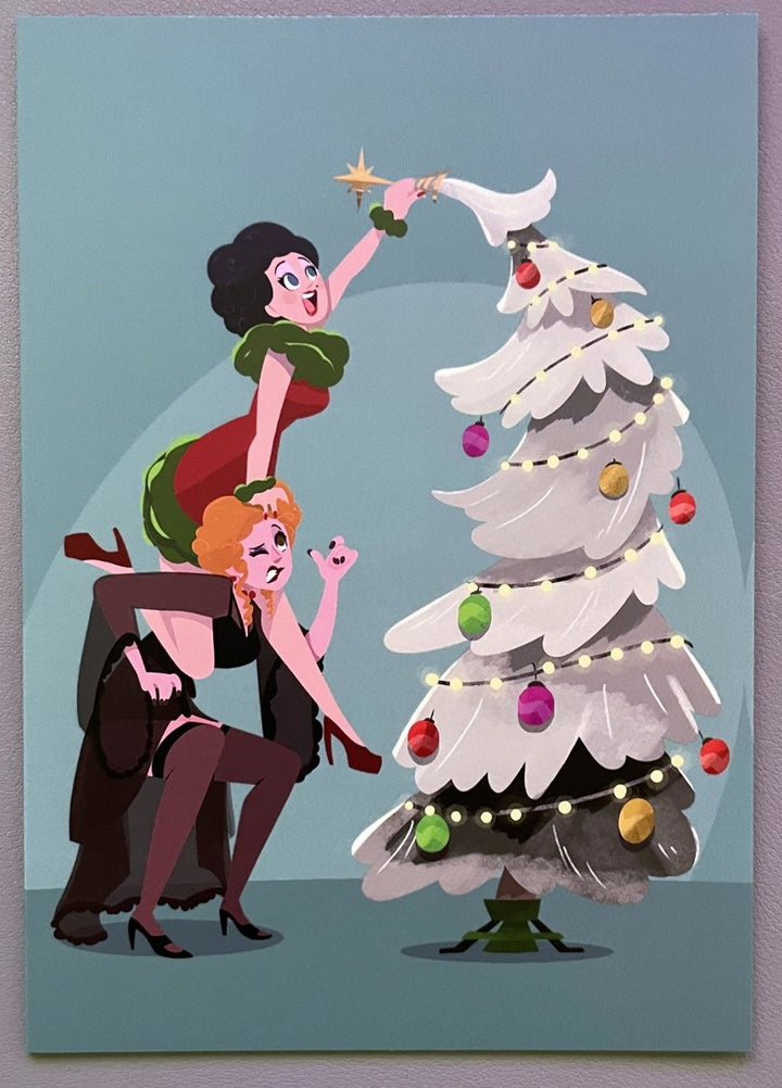 Jinkx & Dela Holiday Show Notecards - dragqueenmerch