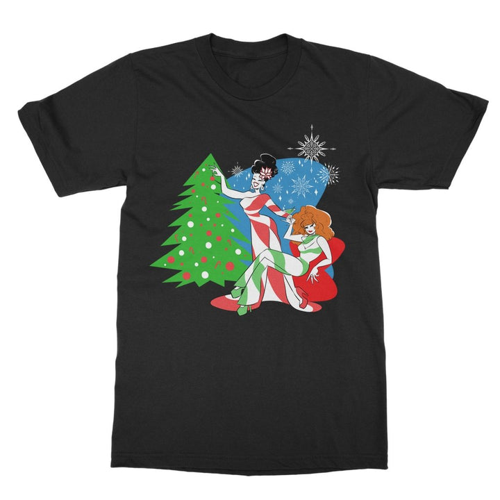 JINKX & DELA HOLIDAY SPECIAL "OH CHRISTMAS TREE" T-Shirt Dress - dragqueenmerch