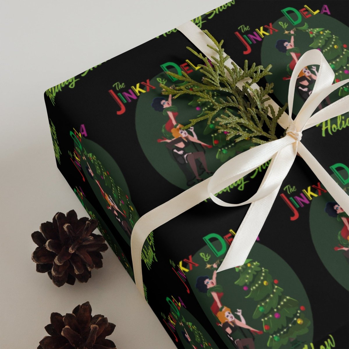 Jinkx X Dela - Holiday 23 Wrapping paper sheets - dragqueenmerch