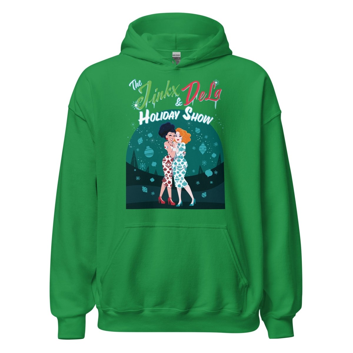 JInkx x Dela - Holiday Show 23 Hugs Hoodie - dragqueenmerch