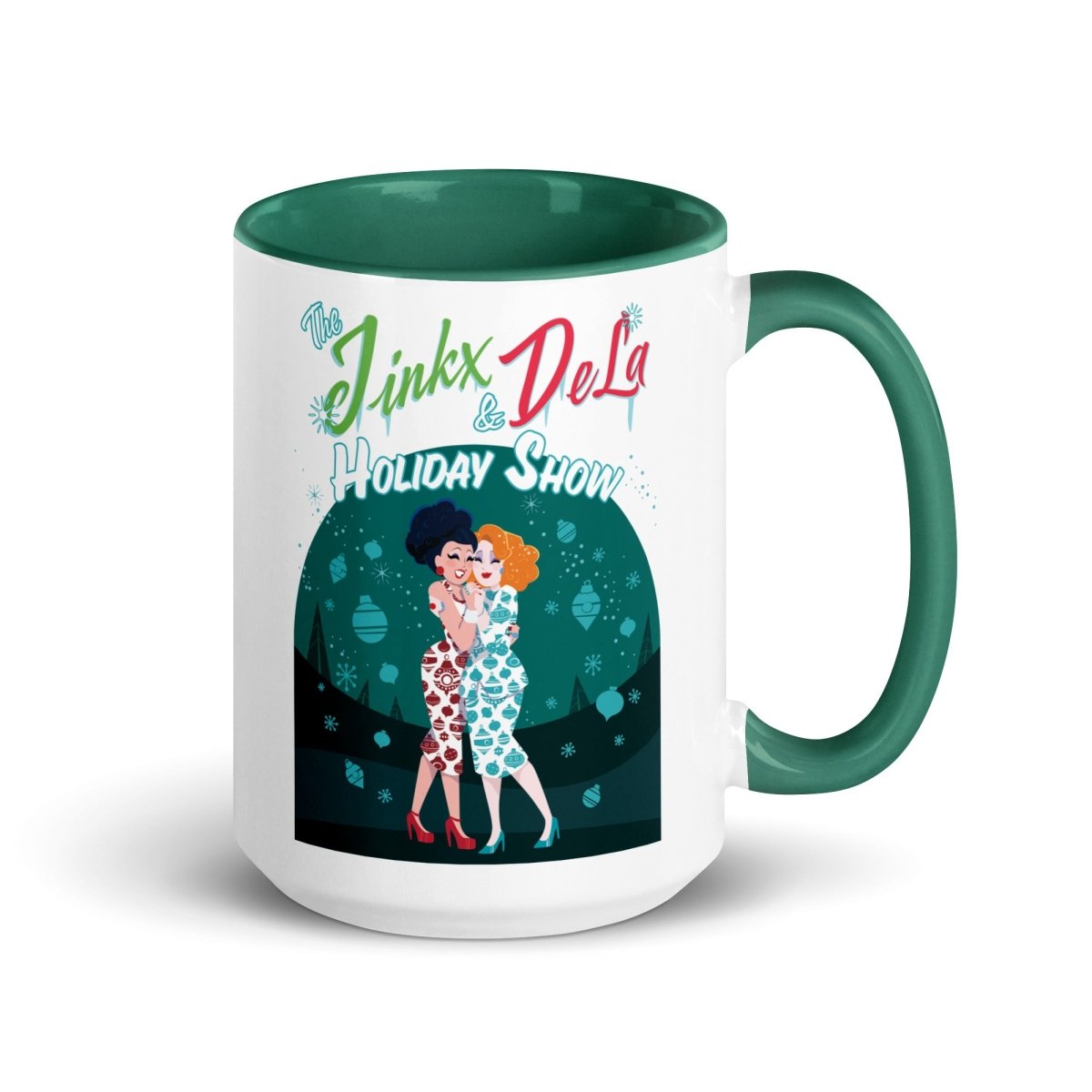 JInkx x Dela - Holiday Show 23 Hugs Mug - dragqueenmerch