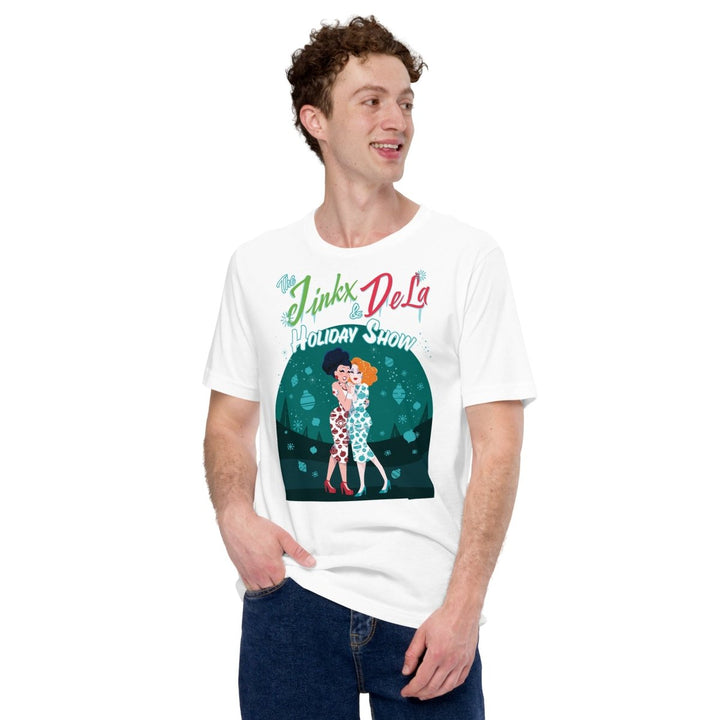 JInkx x Dela - Holiday Show 23 Hugs T-shirt - dragqueenmerch