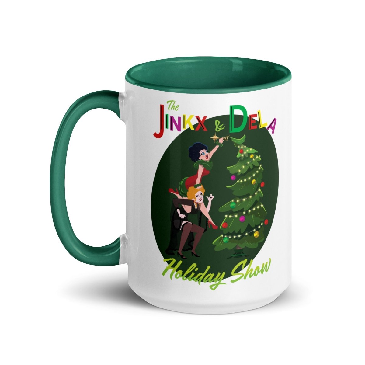 JInkx x Dela - Holiday Show 23 Tree Topper Mug - dragqueenmerch